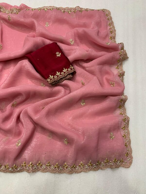 online trending chiffon sarees in vijayawada
