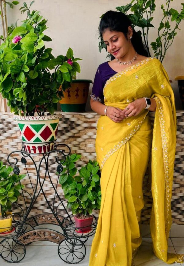 best trending curnchy chiifon sarees for functions