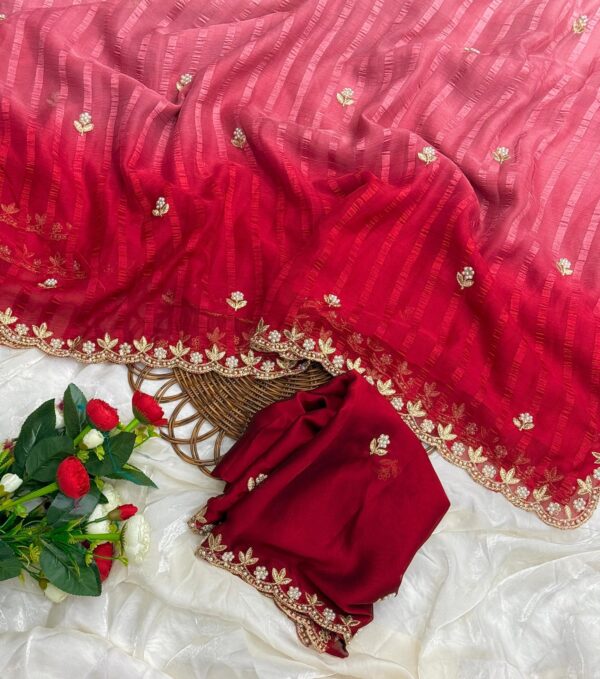 chiffon saree - Image 2