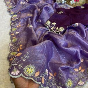 Tissue Crush Saree
