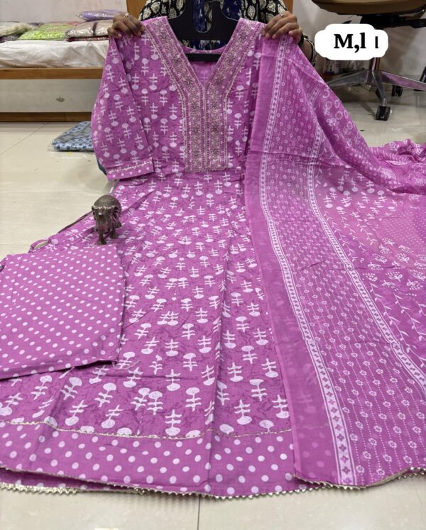 jaipuri cotton kurti pant set with dupatta online in vijayawada