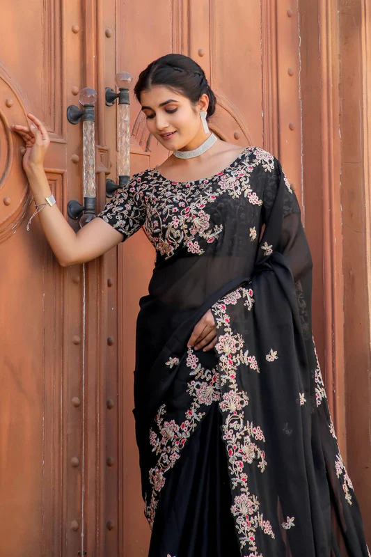 Affordable Work Sarees For Weddings in online