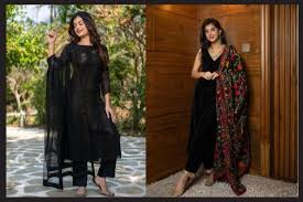 How To Style Black Kurta Set for women
